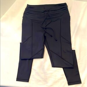 CVG.  Black tie waist leggings.  NWOT.